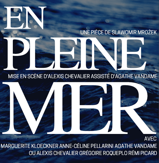 Texte en surimpression d'une image de vagues